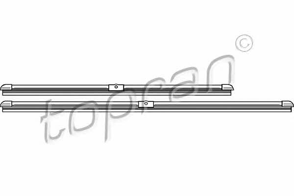 Topran 501 643 Frameless wiper set 600/475 501643: Buy near me at 2407.PL in Poland at an Affordable price!