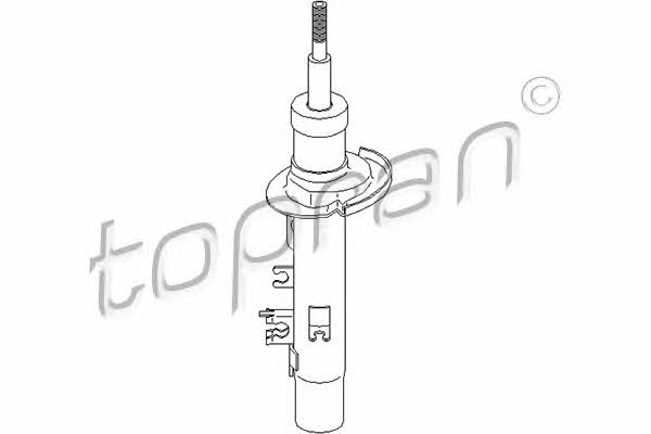 Topran 720 859 Front right gas oil shock absorber 720859: Buy near me in Poland at 2407.PL - Good price!