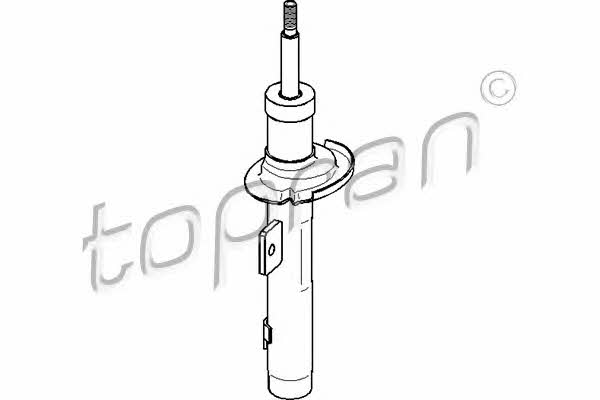 Topran 720 829 Front right gas oil shock absorber 720829: Buy near me in Poland at 2407.PL - Good price!