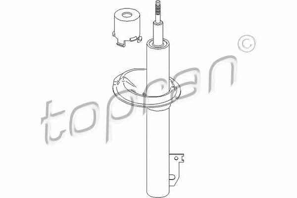 Topran 302 561 Front oil shock absorber 302561: Buy near me in Poland at 2407.PL - Good price!