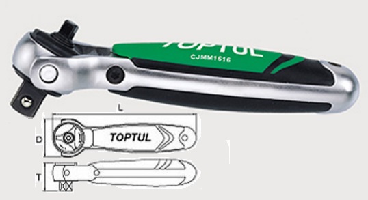 Toptul CJMM1616 1/2 "x1 / 4" Ratchet with hinge CJMM1616: Buy near me in Poland at 2407.PL - Good price!