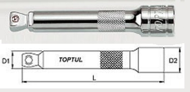 Toptul CAAF0803 1/4 "Extension 3" CAAF0803: Buy near me in Poland at 2407.PL - Good price!