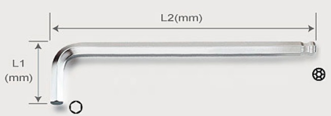 Toptul AGBE0210 Ключ торцевой шестигранный 2 мм AGBE0210: Отличная цена - Купить в Польше на 2407.PL!
