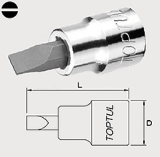 Toptul BCCA1614 1/2 "head with slotted nozzle 14 mm BCCA1614: Buy near me in Poland at 2407.PL - Good price!