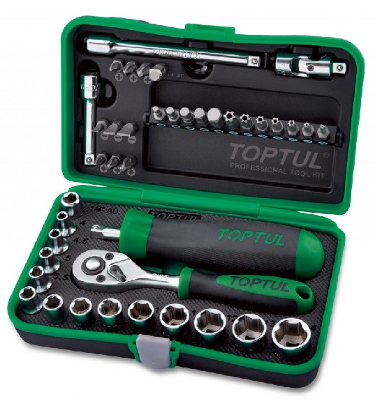 Toptul GADW4101 Tool kit 1/4 "41 units. GADW4101: Buy near me in Poland at 2407.PL - Good price!