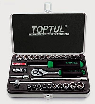 Toptul GCAD2902 The combined tool kit 1/4 "29 pieces. GCAD2902: Buy near me in Poland at 2407.PL - Good price!