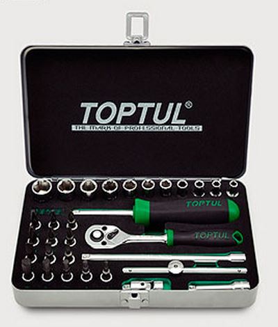 Toptul GCAD3102 The combined tool kit 1/4 "31 pieces. GCAD3102: Buy near me in Poland at 2407.PL - Good price!
