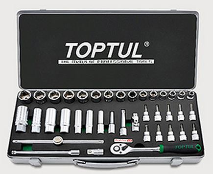 Toptul GCAD3902 The tool kit combined 3/8 "39 units. GCAD3902: Buy near me in Poland at 2407.PL - Good price!