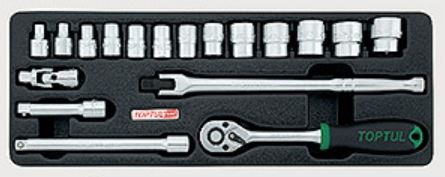 Toptul GCAT1808 Combined tool set 3/8 "(in the tool tray) GCAT1808: Buy near me in Poland at 2407.PL - Good price!
