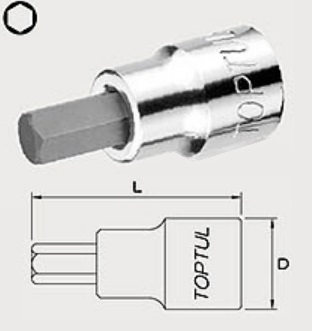 Toptul BDDA0808 1/4 „głowicy z dyszą hex 1/4” BDDA0808: Dobra cena w Polsce na 2407.PL - Kup Teraz!