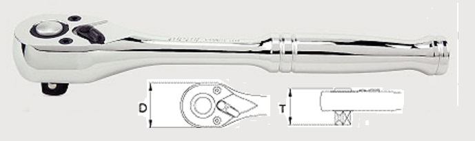 Toptul CHAG1218 Тріскачка 3/8 "36 зубців (металева ручка) CHAG1218: Приваблива ціна - Купити у Польщі на 2407.PL!