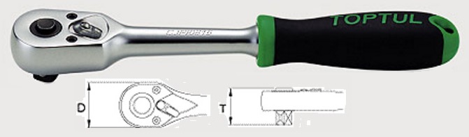 Toptul CJPI1627 1/2 "Ratchet CJPI1627: Dobra cena w Polsce na 2407.PL - Kup Teraz!