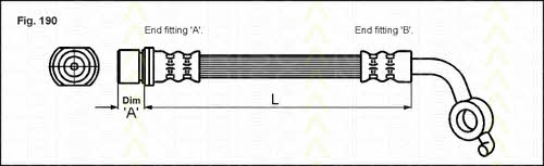 Triscan 8150 13137 Brake Hose 815013137: Buy near me in Poland at 2407.PL - Good price!