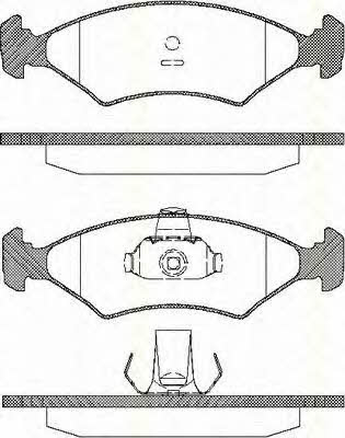 Triscan 8110 10506 Brake Pad Set, disc brake 811010506: Buy near me in Poland at 2407.PL - Good price!