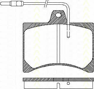 Triscan 8110 10790 Brake Pad Set, disc brake 811010790: Buy near me in Poland at 2407.PL - Good price!