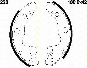 Triscan 8100 16518 Brake shoe set 810016518: Buy near me in Poland at 2407.PL - Good price!