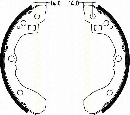 Triscan 8100 18002 Brake shoe set 810018002: Buy near me in Poland at 2407.PL - Good price!