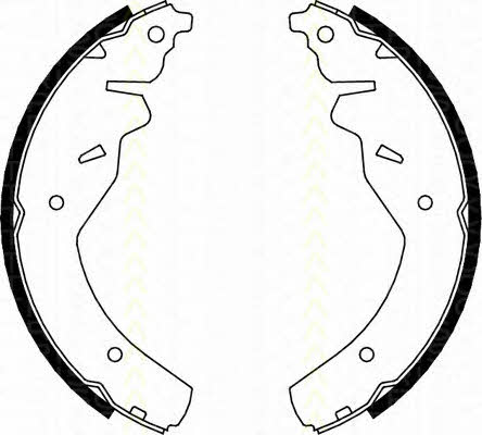 Triscan 8100 18595 Колодки тормозные барабанные, комплект 810018595: Отличная цена - Купить в Польше на 2407.PL!