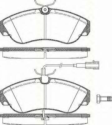 Triscan 8110 15017 Brake Pad Set, disc brake 811015017: Buy near me in Poland at 2407.PL - Good price!