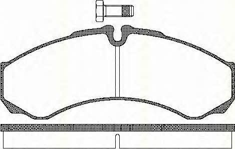 Triscan 8110 15028 Brake Pad Set, disc brake 811015028: Buy near me in Poland at 2407.PL - Good price!