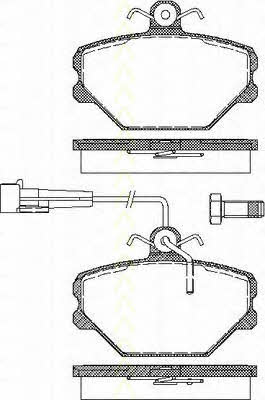 Triscan 8110 15900 Brake Pad Set, disc brake 811015900: Buy near me in Poland at 2407.PL - Good price!