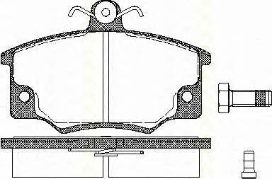 Triscan 8110 15901 Brake Pad Set, disc brake 811015901: Buy near me in Poland at 2407.PL - Good price!