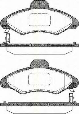 Triscan 8110 16003 Brake Pad Set, disc brake 811016003: Buy near me in Poland at 2407.PL - Good price!