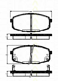 Triscan 8110 18016 Brake Pad Set, disc brake 811018016: Buy near me in Poland at 2407.PL - Good price!