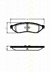 Triscan 8110 21009 Brake Pad Set, disc brake 811021009: Buy near me in Poland at 2407.PL - Good price!