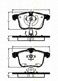 Triscan 8110 24026 Тормозные колодки дисковые, комплект 811024026: Отличная цена - Купить в Польше на 2407.PL!