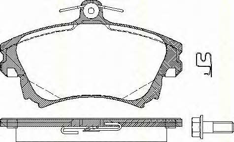 Triscan 8110 27005 Brake Pad Set, disc brake 811027005: Buy near me in Poland at 2407.PL - Good price!