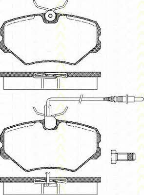 Triscan 8110 28011 Brake Pad Set, disc brake 811028011: Buy near me in Poland at 2407.PL - Good price!