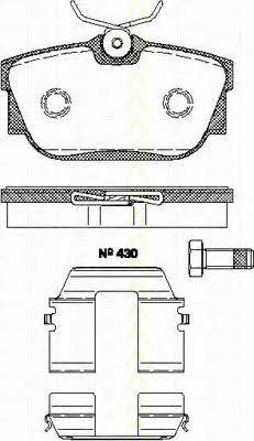 Triscan 8110 29028 Brake Pad Set, disc brake 811029028: Buy near me in Poland at 2407.PL - Good price!