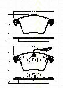 Triscan 8110 29167 Тормозные колодки дисковые, комплект 811029167: Отличная цена - Купить в Польше на 2407.PL!