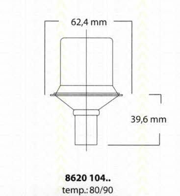Triscan 8620 10490 Thermostat, coolant 862010490: Buy near me at 2407.PL in Poland at an Affordable price!
