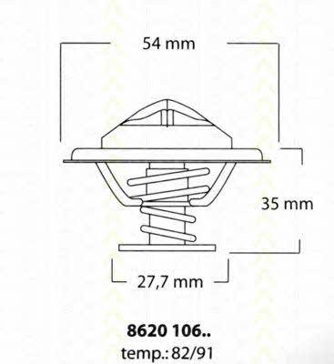 Triscan 8620 10691 Термостат 862010691: Отличная цена - Купить в Польше на 2407.PL!