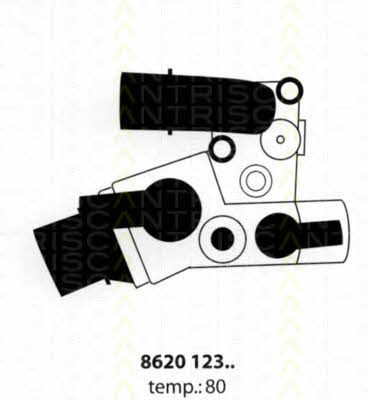 Triscan 8620 12380 Thermostat, coolant 862012380: Buy near me in Poland at 2407.PL - Good price!