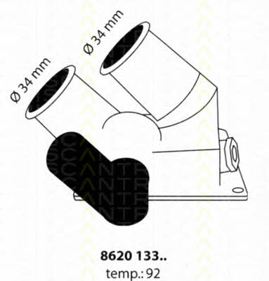 Triscan 8620 13392 Thermostat, coolant 862013392: Buy near me in Poland at 2407.PL - Good price!