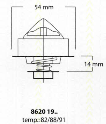 Triscan 8620 1982 Thermostat, Kühlmittel 86201982: Bestellen Sie in Polen zu einem guten Preis bei 2407.PL!