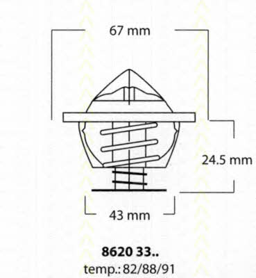 Triscan 8620 3391 Termostat, środek chłodzący 86203391: Dobra cena w Polsce na 2407.PL - Kup Teraz!