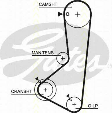 Triscan 8647 10058 Timing Belt Kit 864710058: Buy near me at 2407.PL in Poland at an Affordable price!