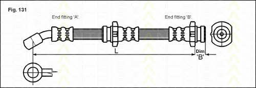 Triscan 8150 14137 Brake Hose 815014137: Buy near me in Poland at 2407.PL - Good price!