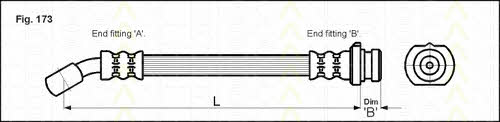 Triscan 8150 14229 Brake Hose 815014229: Buy near me in Poland at 2407.PL - Good price!