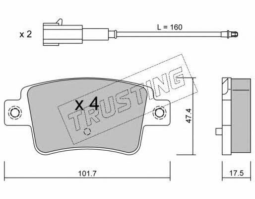 Trusting 721.1 Brake Pad Set, disc brake 7211: Buy near me in Poland at 2407.PL - Good price!