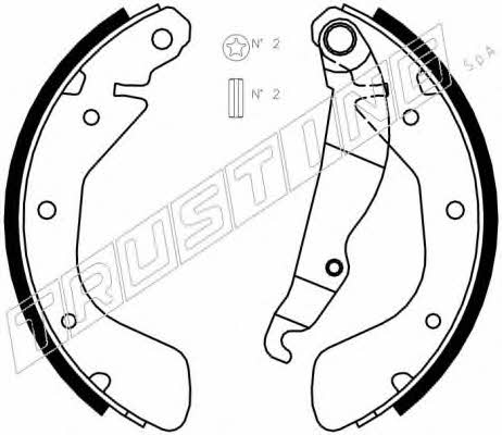 Trusting 073.167 Brake shoe set 073167: Buy near me at 2407.PL in Poland at an Affordable price!