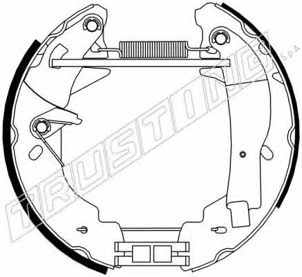 Trusting 6348 Bremsbackensatz 6348: Kaufen Sie zu einem guten Preis in Polen bei 2407.PL!