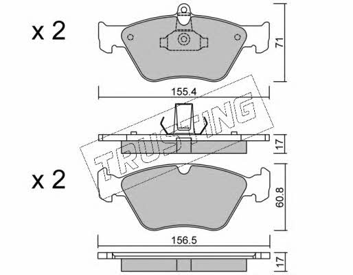 Trusting 130.0 Гальмівні колодки, комплект 1300: Купити у Польщі - Добра ціна на 2407.PL!