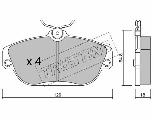 Trusting 134.0 Brake Pad Set, disc brake 1340: Buy near me at 2407.PL in Poland at an Affordable price!