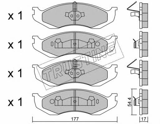 Trusting 227.0 Brake Pad Set, disc brake 2270: Buy near me in Poland at 2407.PL - Good price!