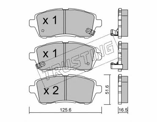 Trusting 809.1 Brake Pad Set, disc brake 8091: Buy near me in Poland at 2407.PL - Good price!